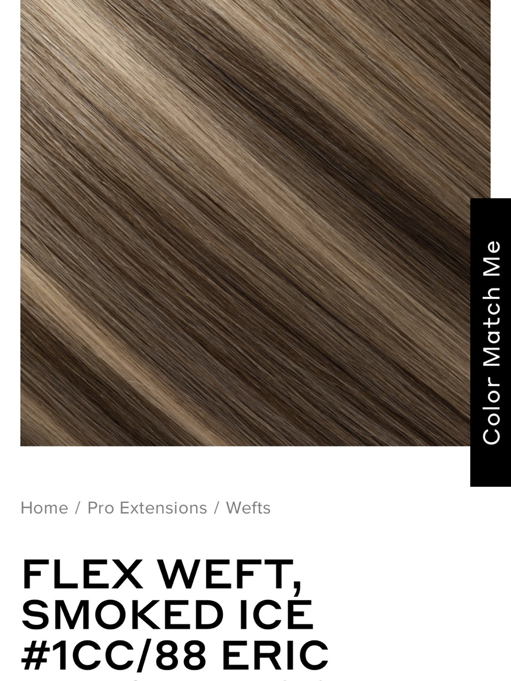 BELLAMI Smoked Ice #1CC/88 Ashy Multi-Tonal Brown Weft